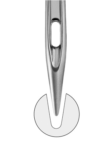 M-021070HR-Needles 70 With Half Round Needle Point (100 pcs)